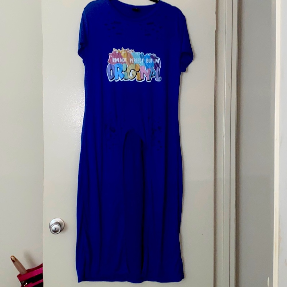 High Low Distressed T-Shirt